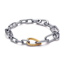 Load image into Gallery viewer, Pandora ME Two-tone Heart Link Chain Bracelet