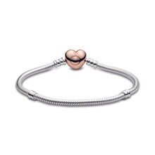 Load image into Gallery viewer, Moments Heart & Snake Chain Bracelet