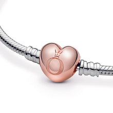Load image into Gallery viewer, Moments Heart & Snake Chain Bracelet