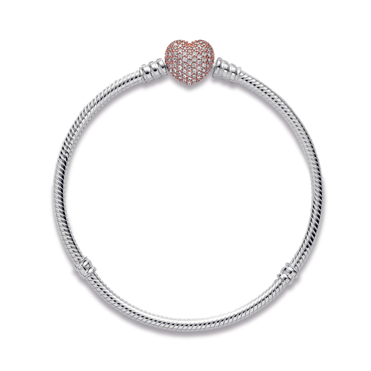 Pave heart bracelet pandora discount