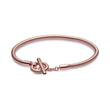 Load image into Gallery viewer, Pandora Moments T-Bar Snake Chain Bracelet