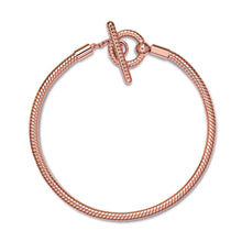 Load image into Gallery viewer, Pandora Moments T-Bar Snake Chain Bracelet