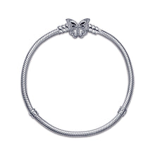 Load image into Gallery viewer, Pandora Moments Butterfly Clasp Snake Chain Bracelet