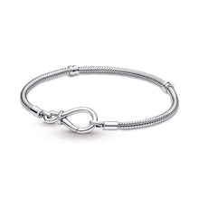 Load image into Gallery viewer, Pandora Moments Infinity Knot Snake Chain Bracelet