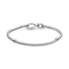 Load image into Gallery viewer, Pandora Moments Infinity Knot Snake Chain Bracelet
