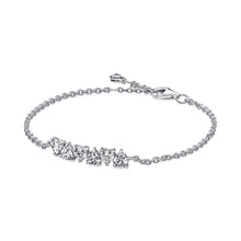 Load image into Gallery viewer, Sparkling Endless Hearts Chain Bracelet