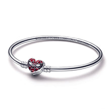 Load image into Gallery viewer, Pandora Moments Marvel Spider-Man Mask Clasp Bangle