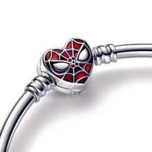 Load image into Gallery viewer, Pandora Moments Marvel Spider-Man Mask Clasp Bangle