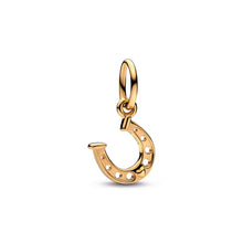 Load image into Gallery viewer, Lucky Horseshoe Dangle Charm