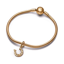 Load image into Gallery viewer, Lucky Horseshoe Dangle Charm