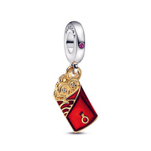 Load image into Gallery viewer, Two-tone Red Envelope Dangle Charm