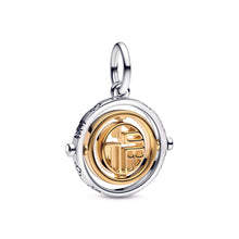 Load image into Gallery viewer, Two-tone Fú Spinning Dangle Charm
