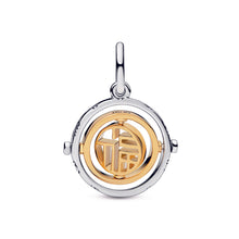 Load image into Gallery viewer, Two-tone Fú Spinning Dangle Charm