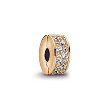 Load image into Gallery viewer, Clear Pavé Clip Charm