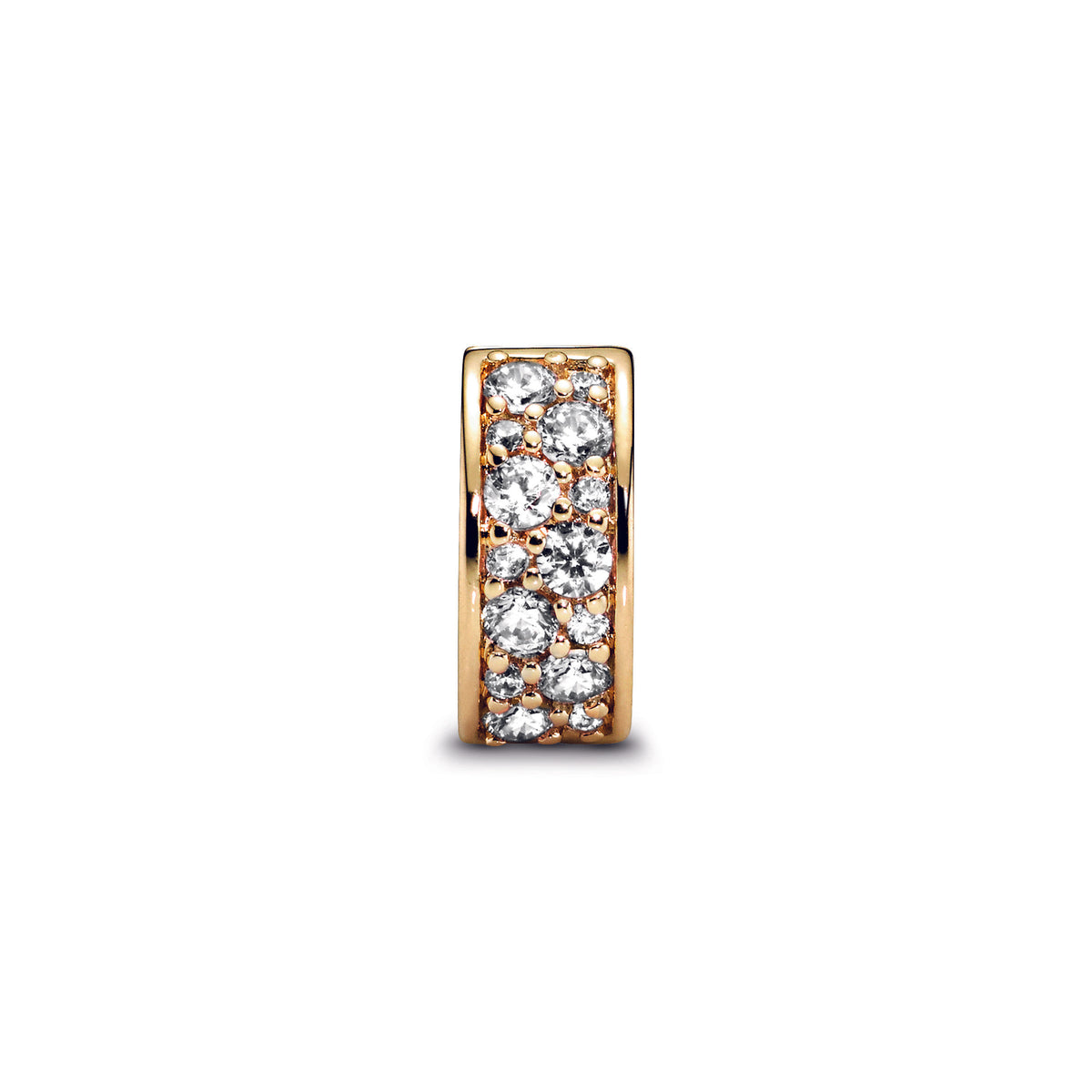 Clear Pavé Clip Charm PANDORA ローズゴールド PANDORA パンドラ チャーム Clear Pave Clip 14kローズゴールド
