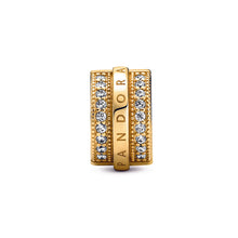 Load image into Gallery viewer, Sparkling Pavé Lines & Logo Clip Charm