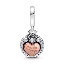 Load image into Gallery viewer, Pandora Club 2022 Ladybird & Heart Dangle Charm
