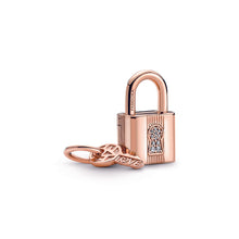Load image into Gallery viewer, Padlock & Key Dangle Charm
