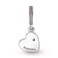 Load image into Gallery viewer, Entwined Infinite Hearts Double Dangle Charm