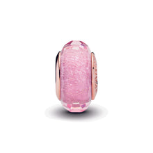 Load image into Gallery viewer, Faceted Pink Murano Glass Charm