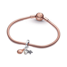 Load image into Gallery viewer, Freshwater Cultured Pearl, Starfish & Shell Triple Dangle Charm