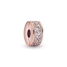 Load image into Gallery viewer, Clear Pavé Clip Charm