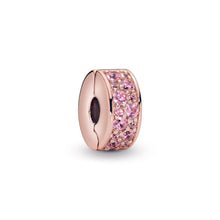 Load image into Gallery viewer, Pink Pavé Clip Charm