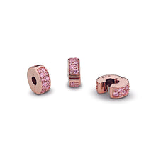 Load image into Gallery viewer, Pink Pavé Clip Charm