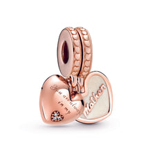 Load image into Gallery viewer, You're Always in My Heart Split Dangle Charm