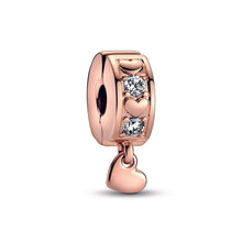 Load image into Gallery viewer, Infinite Hearts Sparkling Dangling Clip Charm