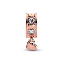 Load image into Gallery viewer, Infinite Hearts Sparkling Dangling Clip Charm