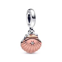 Load image into Gallery viewer, Pandora Club 2023 Sea Shell & Treated Freshwater Cultured Pearl Dangle Charm
