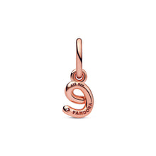 Load image into Gallery viewer, Letter e Script Alphabet Dangle Charm