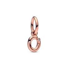 Load image into Gallery viewer, Letter o Script Alphabet Dangle Charm