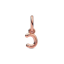 Load image into Gallery viewer, Letter c Script Alphabet Dangle Charm