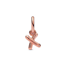 Load image into Gallery viewer, Letter x Script Alphabet Dangle Charm
