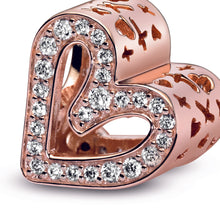 Load image into Gallery viewer, Sparkling Freehand Heart Charm