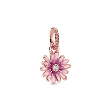 Load image into Gallery viewer, Pink Daisy Flower Dangle Charm