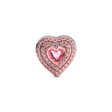 Load image into Gallery viewer, Sparkling Levelled Heart Charm
