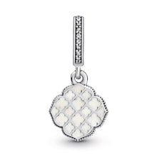 Load image into Gallery viewer, Two-tone Rose Dangle Charm