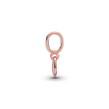 Load image into Gallery viewer, Red Pavé Tilted Heart Dangle Charm