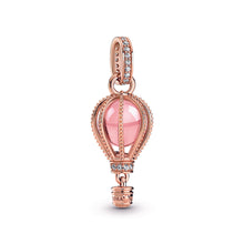 Load image into Gallery viewer, Sparkling Pink Hot Air Balloon Dangle Charm