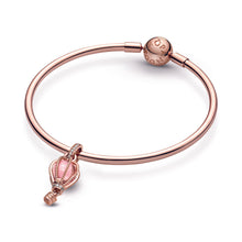 Load image into Gallery viewer, Sparkling Pink Hot Air Balloon Dangle Charm