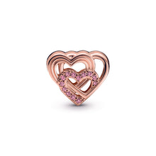 Load image into Gallery viewer, Intertwined Love Hearts Charm