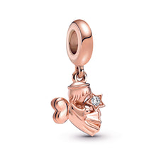 Load image into Gallery viewer, Heart Winged Angel Dangle Charm