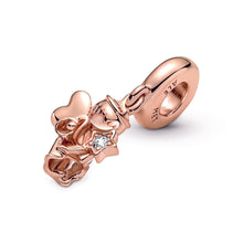 Load image into Gallery viewer, Heart Winged Angel Dangle Charm
