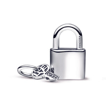 Load image into Gallery viewer, Padlock and Key Dangle Charm