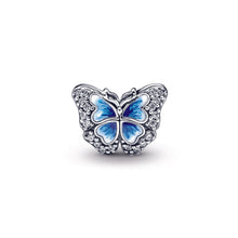 Load image into Gallery viewer, Blue Butterfly Sparkling Charm
