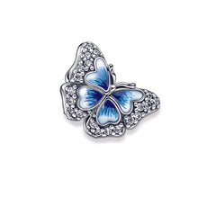 Load image into Gallery viewer, Blue Butterfly Sparkling Charm