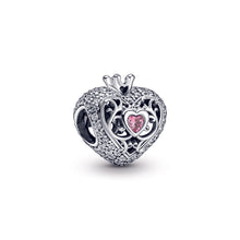 Load image into Gallery viewer, Regal Crown & Heart Charm